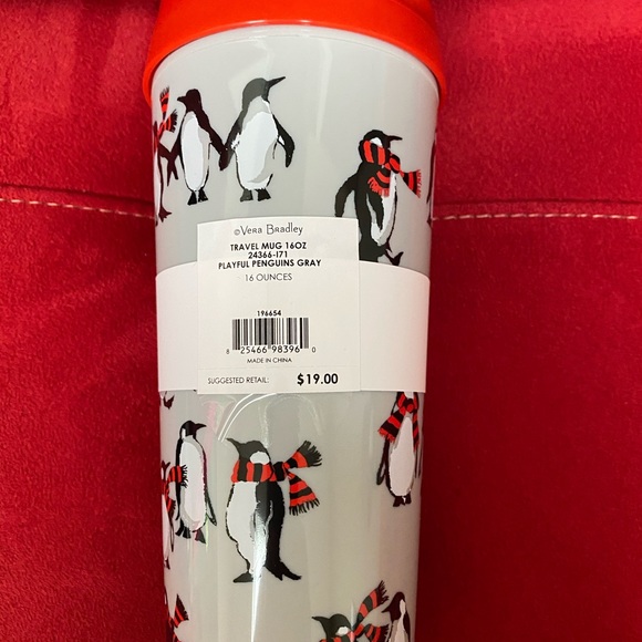 Vera Bradley 3pc Set Playful Penguins - Picture 3 of 8